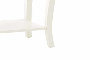 Table d'appoint Liv's Benkberga - Moderne - Blanc - 49 cm x 38 cm x 62 cm 5