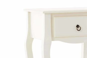 Table d'appoint Liv's Benkberga - Moderne - Blanc - 49 cm x 38 cm x 62 cm 6
