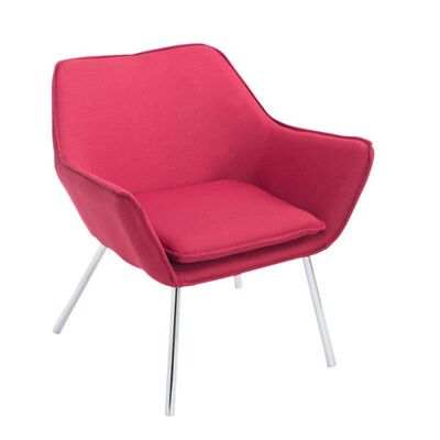 Liv's Espehaug Armchair - Modern - Red - Metal - 81 cm x 70 cm x 78 cm