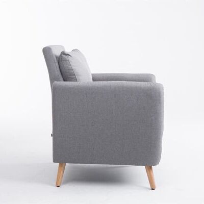 Liv's Dalbruna Armchair - Modern - Gray - Wood - 73 cm x 68 cm x 83 cm