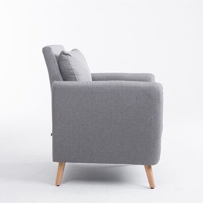 Fauteuil Dalbruna de Liv - Moderne - Gris - Bois - 73 cm x 68 cm x 83 cm