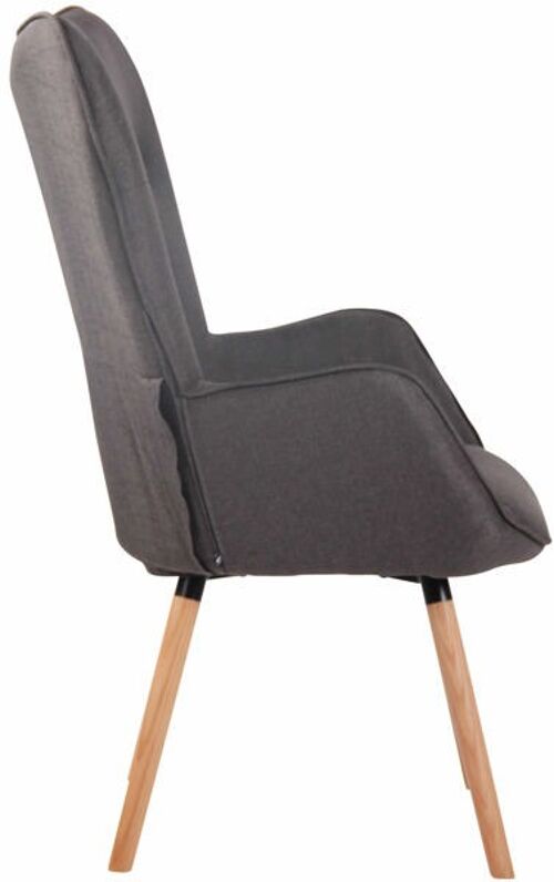 Liv's Fureskor Fauteuil - Modern - Grijs - Hout - 69 cm x 73 cm x 108 cm