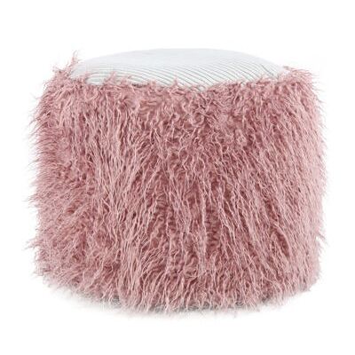 Pouf Aurlandet di Liv - Moderno - Rosa - Poliestere - 45 cm x 45 cm x 38 cm