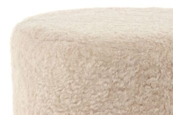 Pouf Liv's Bergahus - Moderne - Ivoire - Mdf - 35cm x 35cm x 35cm 2