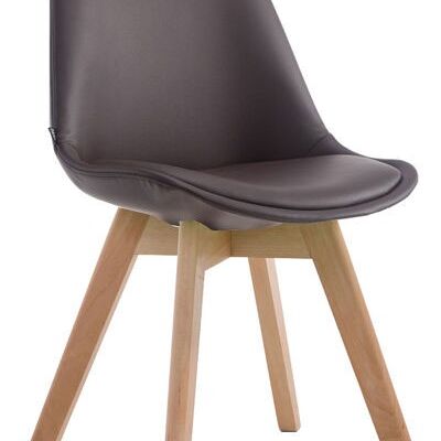 Liv's Aganeset Dining Chair - Modern - Brown - Wood x cm x 84 cm