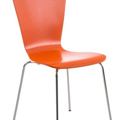 Sedia da pranzo Abbekas di Liv - Moderna - Arancione - Metallo - 43 cm x 50 cm x 84 cm