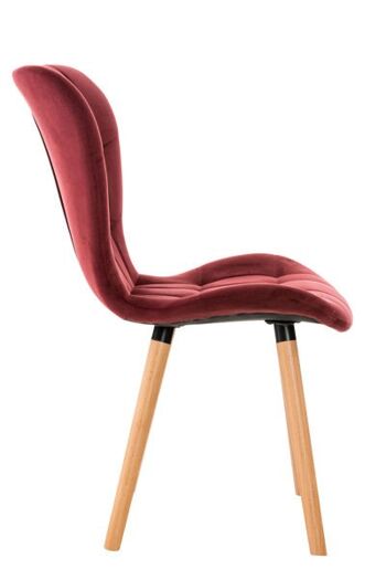 Chaise de Salle à Manger Liv's Aksnesa - Moderne - Rouge - Bois - 50 cm x 63 cm x 88 cm 1