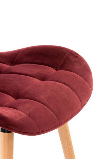 Chaise de Salle à Manger Liv's Aksnesa - Moderne - Rouge - Bois - 50 cm x 63 cm x 88 cm 5