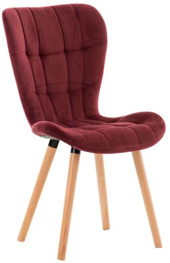 Chaise de Salle à Manger Liv's Aksnesa - Moderne - Rouge - Bois - 50 cm x 63 cm x 88 cm 7