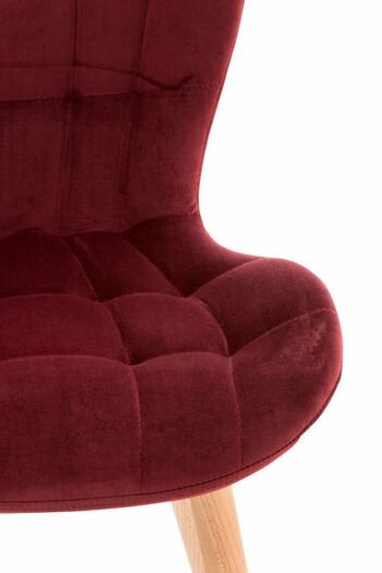 Chaise de Salle à Manger Liv's Aksnesa - Moderne - Rouge - Bois - 50 cm x 63 cm x 88 cm 8