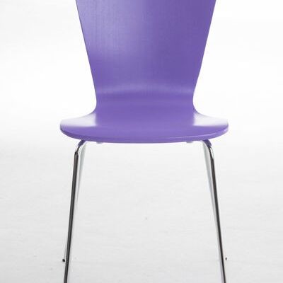 Silla de comedor Liv's Almlisvea - Moderno - Morado - Metal - 43 cm x 50 cm x 84 cm