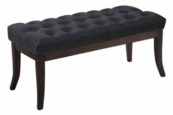 Pouf Liv's Malmanger - Moderne - Noir - Bois - 100 cm x 38 cm x 46 cm 2