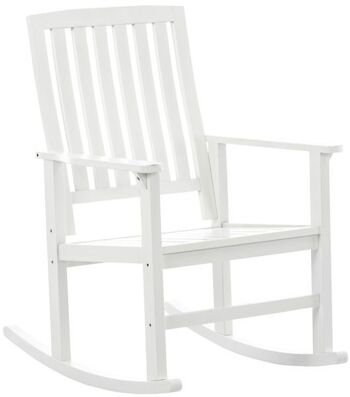 Rocking Chair Liv's Jueberga - Moderne - Blanc - Bois - 65 cm x 84 cm x 96 cm 6