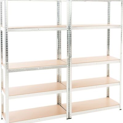 Liv's Hekldalen Bookcase - Modern - Silver - 90 cm x 40 cm x 180 cm