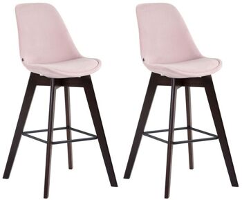 Tabouret de bar Liv's Akslahola - Moderne - Rose - Bois - 48 cm x 56 cm x 112 cm 3