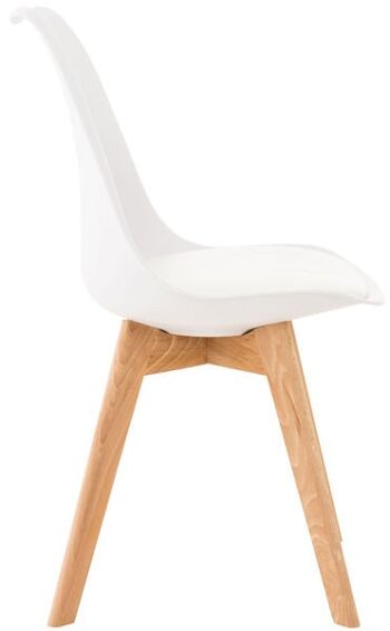 Tabouret de bar Liv's Alida - Moderne - Blanc - Bois - 49 cm x 50 cm x 83 cm 2