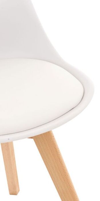 Tabouret de bar Liv's Alida - Moderne - Blanc - Bois - 49 cm x 50 cm x 83 cm 5