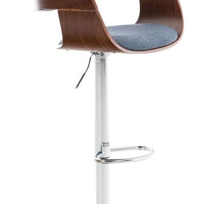 Liv's Alskreda Bar Stool - Modern - Walnut - Metal - 50 cm x 48 cm x 88 cm