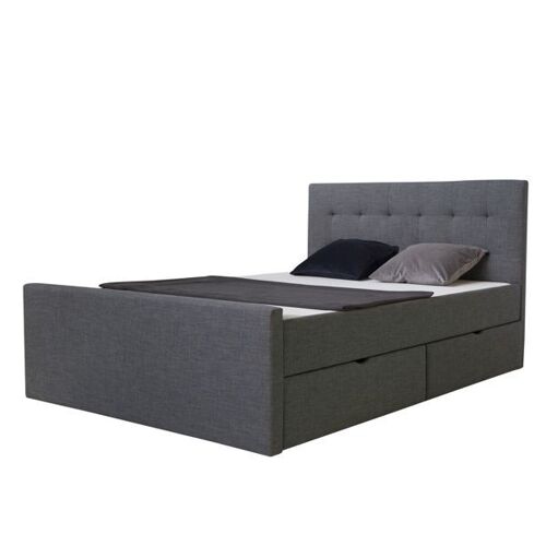 Liv's Baklimoa Bedframe - Modern - Zwart - Mdfwood - 214 cm x 145 cm x 53 cm