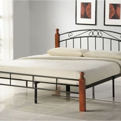 Liv's Gruestua Bed frame - Modern - Brown - Wood - 215 cm x 165 cm x 36 cm
