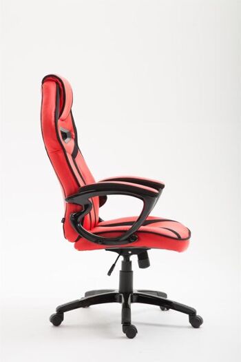 Chaise de bureau Abmirmyra de Liv - Moderne - Rouge - Plastique 3
