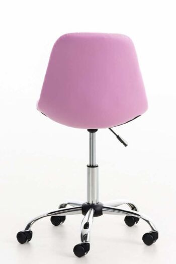 Chaise de bureau Liv's Arnvika - Moderne - Rose - Métal 1