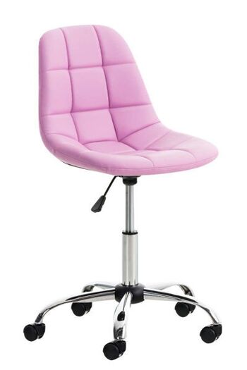 Chaise de bureau Liv's Arnvika - Moderne - Rose - Métal 3