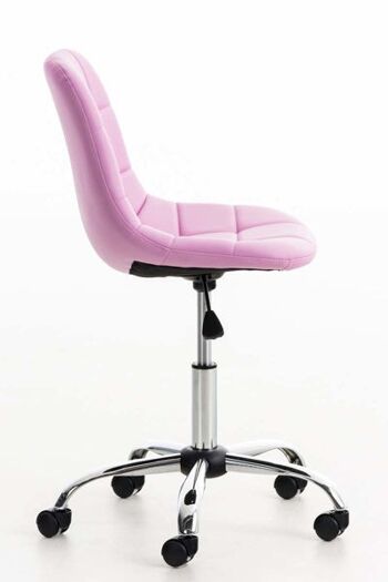 Chaise de bureau Liv's Arnvika - Moderne - Rose - Métal 4