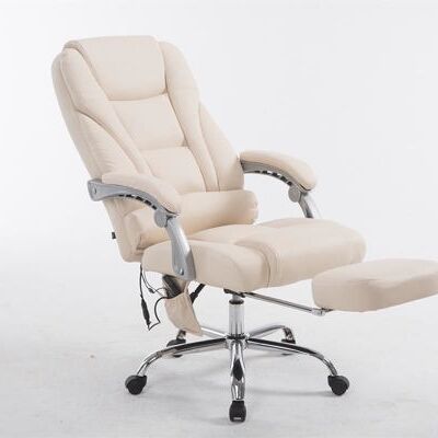 Liv's Assevoll Office Chair - Modern - Beige - Metal - 68 cm x 64 cm x 118 cm