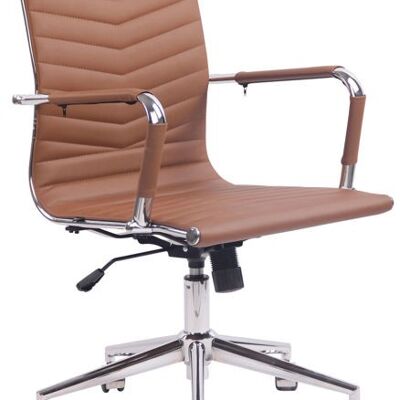 Liv's Atlatveit Office Chair - Modern - Brown - Metal - 56 cm x 64 cm x 92 cm