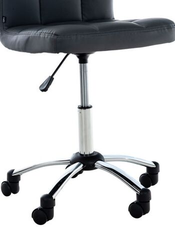 Chaise de bureau Augmyra de Liv - Moderne - Gris - Métal - 44 cm x 37 cm x 90 cm 8