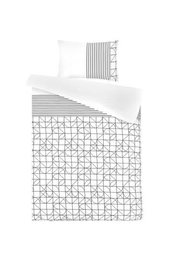 Liv's Berntvik Literie - Moderne - Blanc - Coton - 220cm x 155cm 1