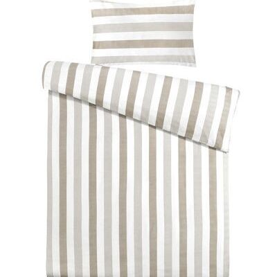 Liv's Avunna Bed Linen - Modern - Taupe - Cotton - 200cm x 140cm