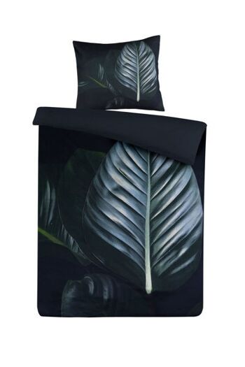 Liv's Bukkelian Literie - Moderne - Noir - Coton - 200cm x 135cm 1