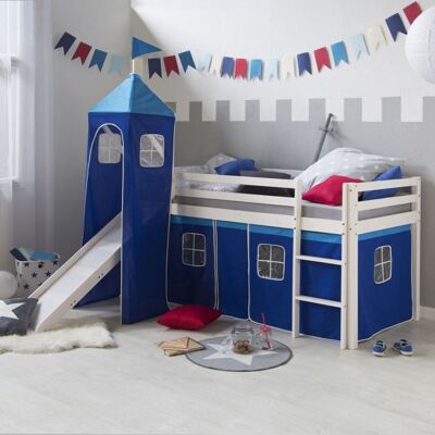 Liv's Brennbukt Kinderbed - Modern - Wit - GrenenHout - 207 cm x 97 cm x 110 cm