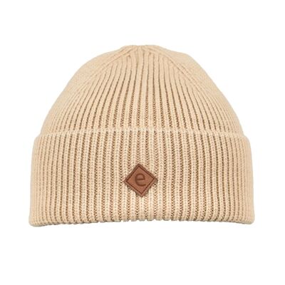 Bonnet en Tricot Mellby Beige