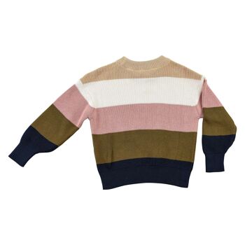 Pull en tricot Marlow à rayures multi-blocs 2