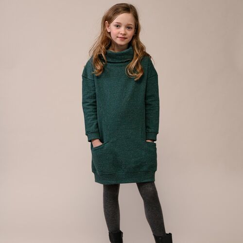 Eva Sweat Dress Wood Green