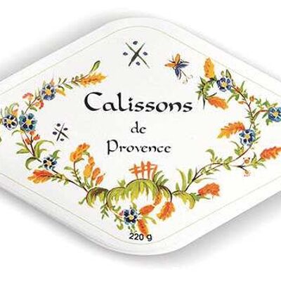 Boite traditionnelle calissons - décor Provence - 340g