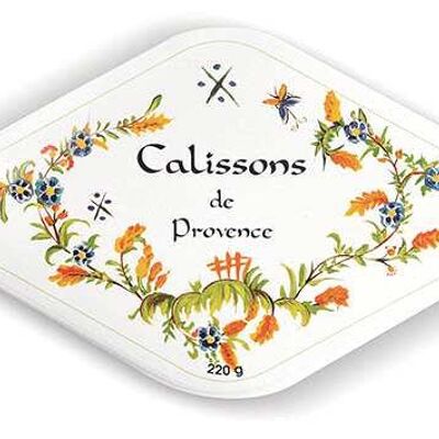 Boite traditionnelle calissons - décor Provence - 485g