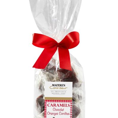 Sachet caramels chocolat & oranges confites