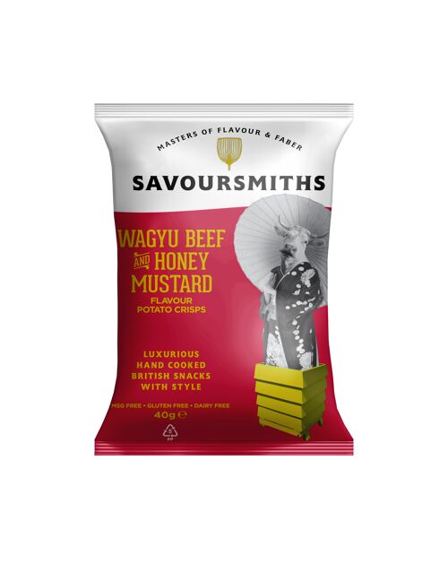 WAGYU BEEF WITH HONEY MUSTARD FLAVOUR POTATO CRISPS (24 x 40g bags)