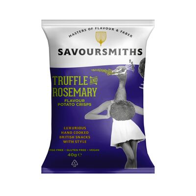 TRUFFLE AND ROSEMARY FLAVOUR POTATO CRISPS (24 x 40g bags)