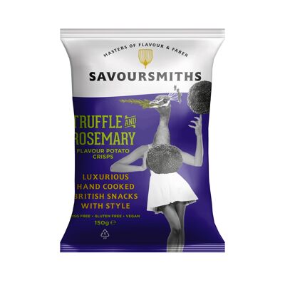 TRUFFLE AND ROSEMARY FLAVOUR POTATO CRISPS (12 x 150g bags)