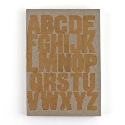 Letterpress A to Z Notebook