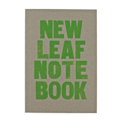 Letterpress New Leaf Notebook