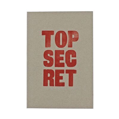 Letterpress Top Secret Notebook