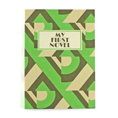 My First Novel Green Deco Notebook