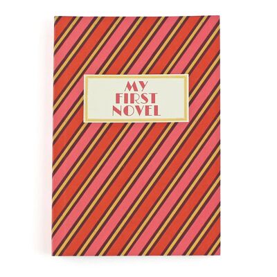 My First Novel Stripe Notebook