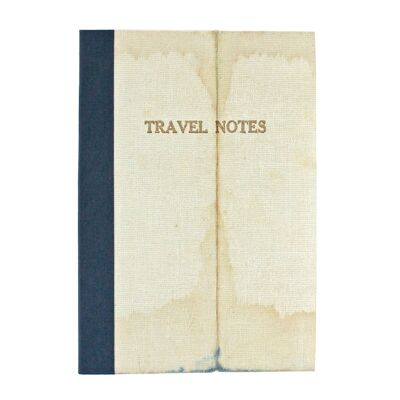 Linen Map Travel Notes BLUE